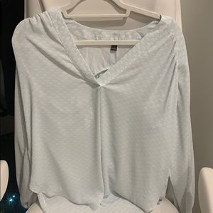 Ann Taylor Beautiful Silky Blouse V Neck